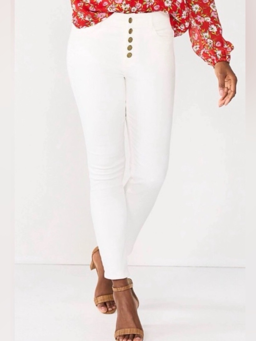 NEW…Draper James High Waisted Relaxed Skinny Fit Jeans